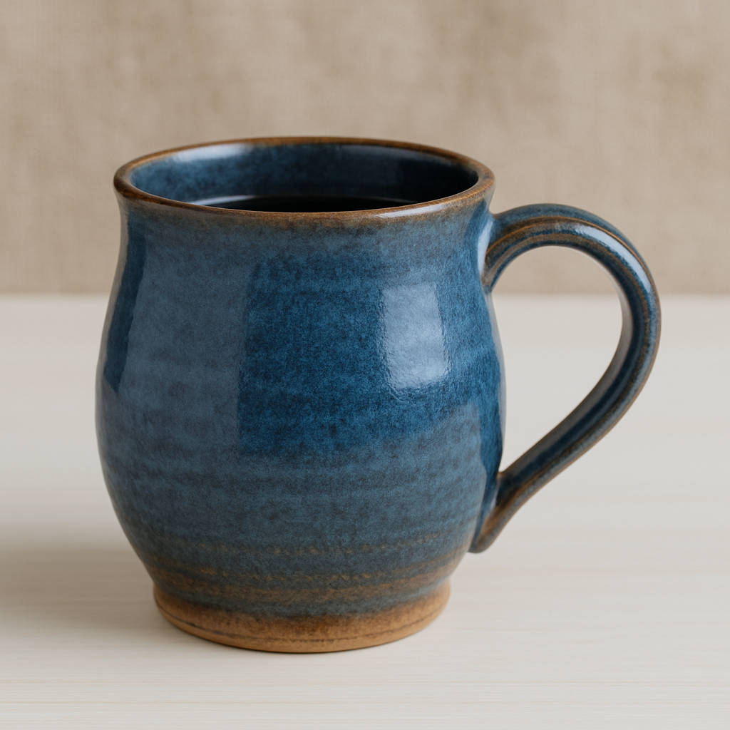 Handcrafted ceramic coffee mug